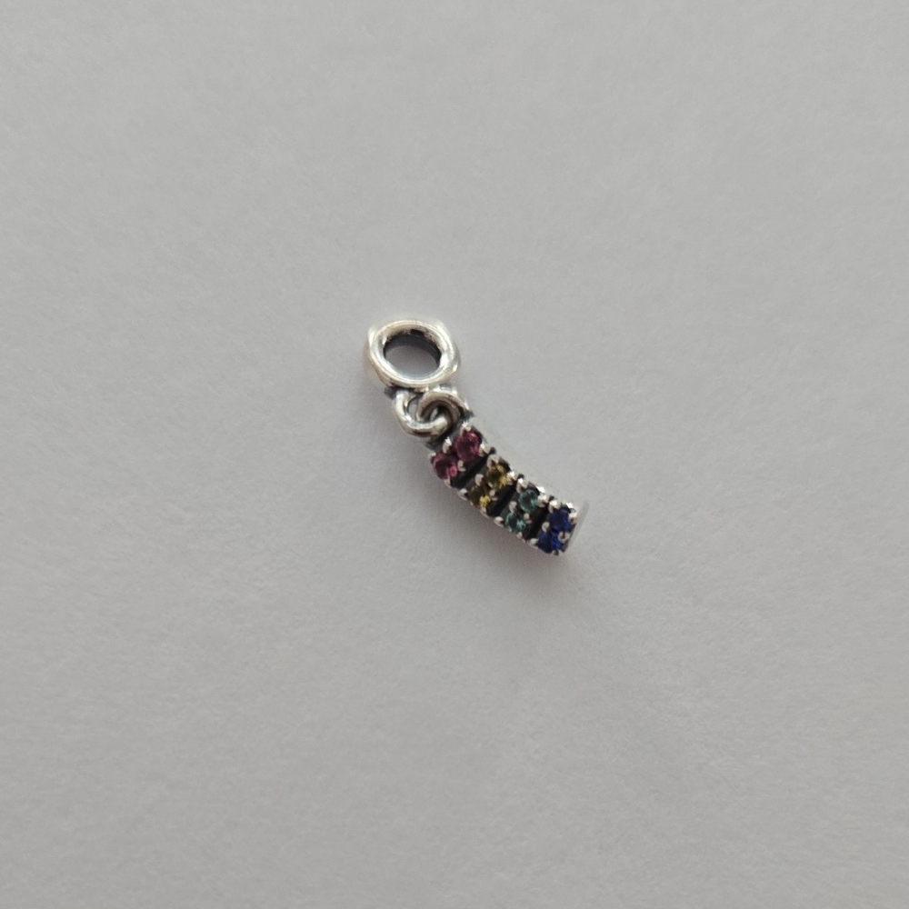 Elegant Silver Multi-Color Pendant